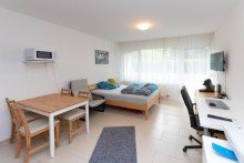 Helles Wohnzimmer mit Terrassenzugang... - EG Attraktive Zweizimmerwohnung in Mainz Marienborn  f�r Eigennutzer und Investoren