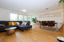 ...mit Zugang zu Terrasse und Garten Moderner Familientraum: Gartenwohnung am Weinberg
