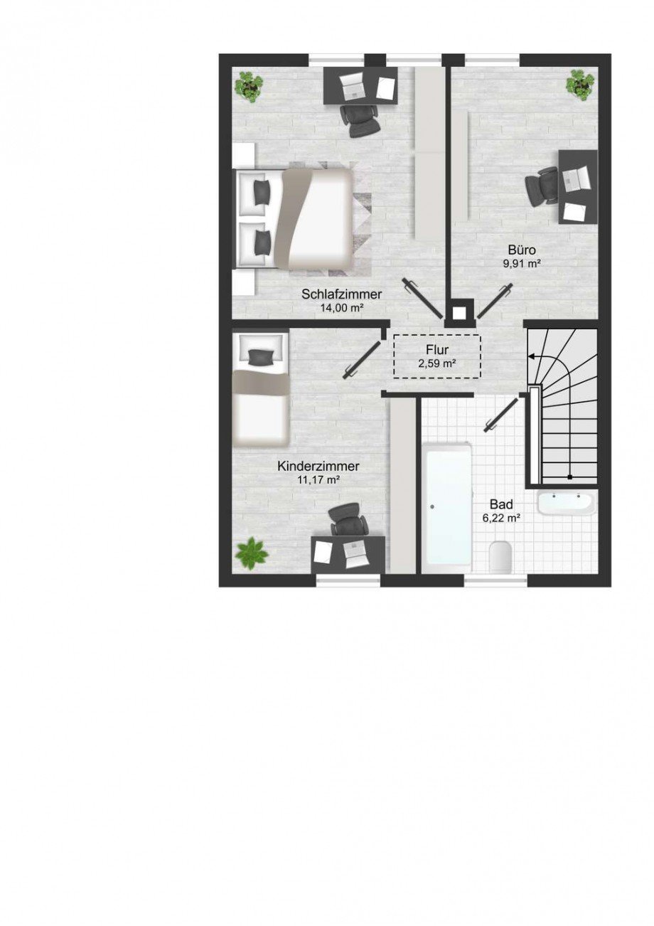 Grundriss OG Einfamilienhaus Bad Schwalbach