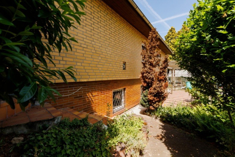 Treppe von der Terrasse zum Garten Einfamilienhaus Wiesbaden / Mainz-Kastel