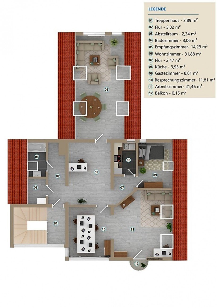 Dachgeschoss Einfamilienhaus Wiesbaden / Nordost