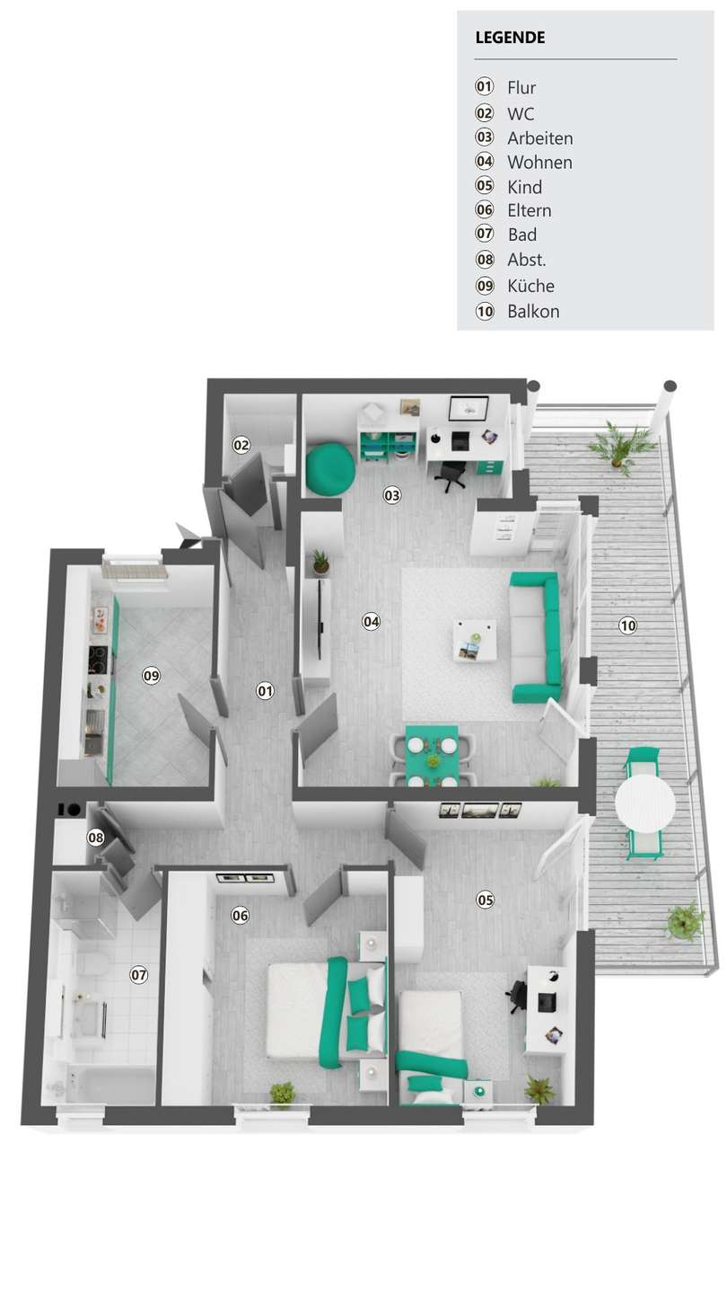 Grundriss Wohnung Kelkheim