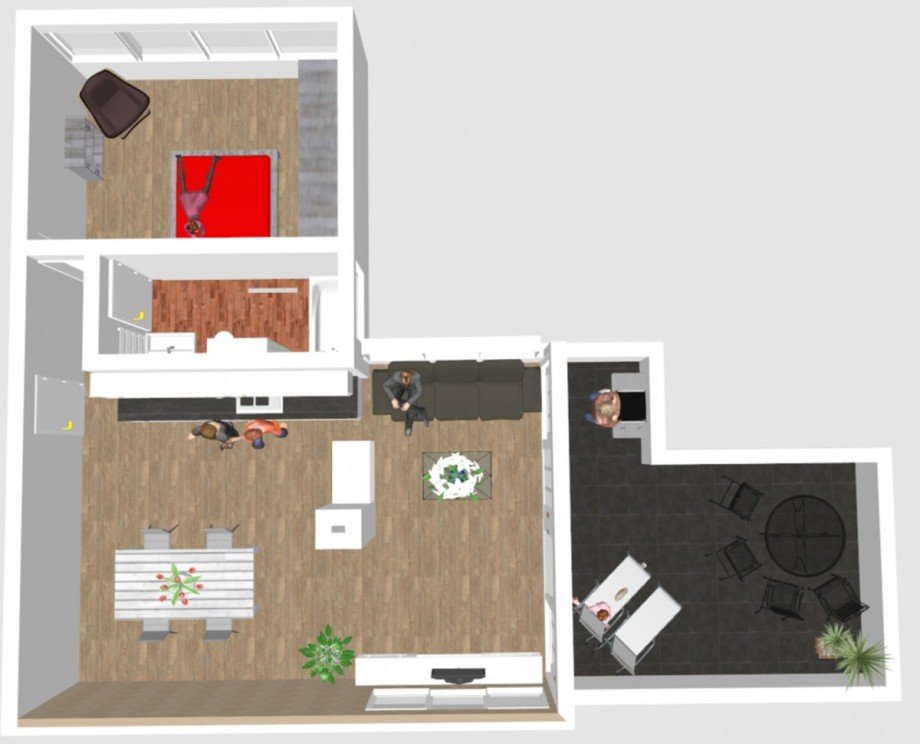 Grundriss Penthousewohnung Wiesbaden