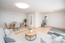 Wohnzimmer Gestaltungsvorschlag Helles Einfamilienhaus mit gro�em Grundst�ck - ideal f�r Paare und kleine Familien