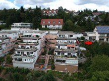 S�dterrasse mit Traumblick in den Landschaftspark - siehe Pfeil! Schicke Terrassenwohnung mit traumhaftem Parkblick