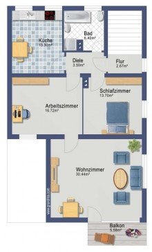 Obergeschoss Flexibles Mehrgenerationenhaus mit Traumblick und separatem B�ro in Bleidenstadt
