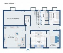 Untergeschoss Bungalow mit Einliegerwohnung im Dornr�schenschlaf