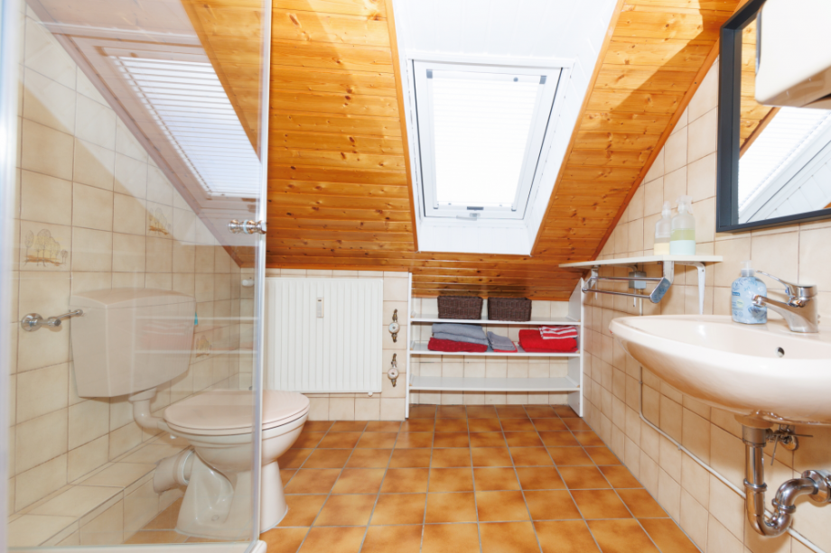Tageslichtbad mit Dusche DG Doppelhaush�lfte Taunusstein