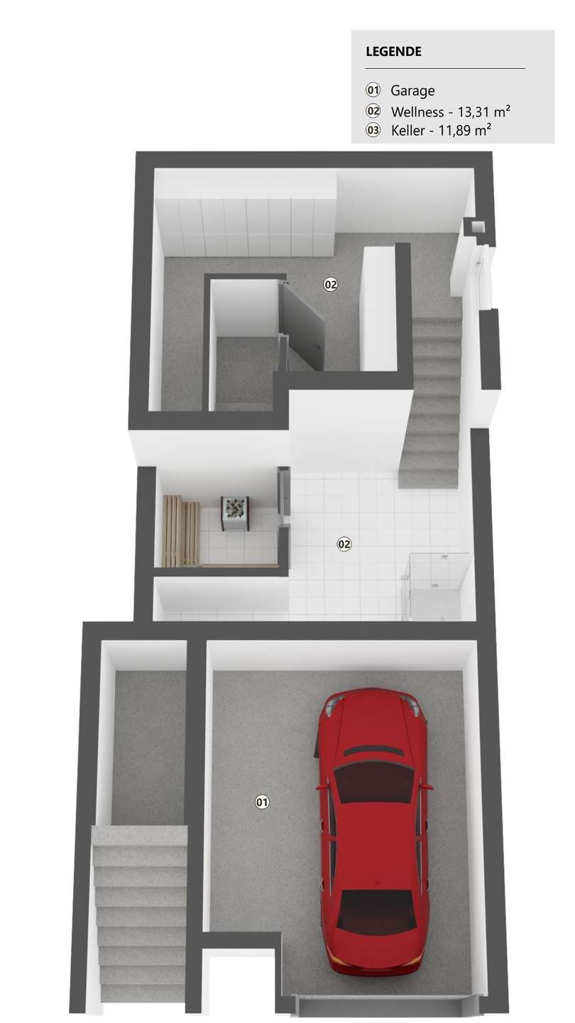 Grundriss UG Reihenendhaus Bad Schwalbach
