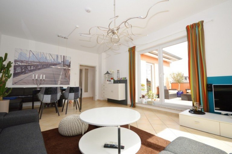 Wohnzimmer Wiesbaden Penthousewohnung Exklusives, sonniges Penthouse mit gro�er S�dwest Terrasse in Wiesbaden