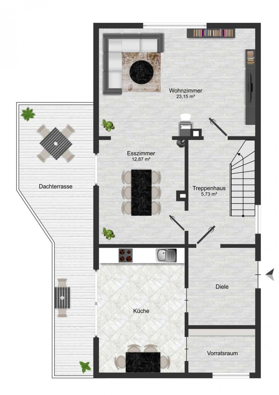 Grundriss EG Einfamilienhaus Bad Schwalbach
