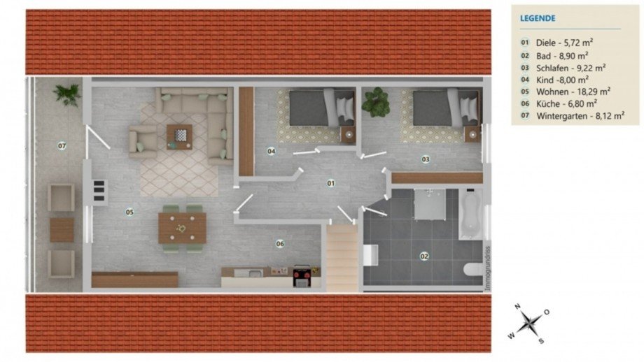Dachgeschoss Mehrfamilienhaus Heidenrod / Laufenselden