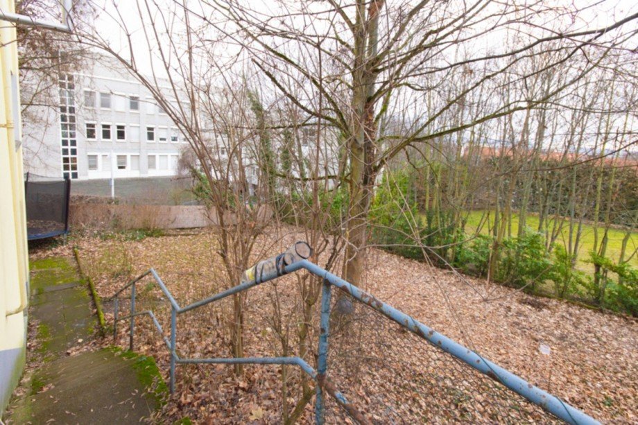 Treppe zum Gemeinschaftsgarten Terrassenwohnung Mainz