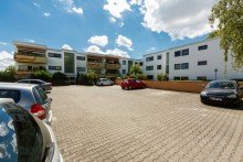 Au�enansicht Terrassenwohnung mit kleinem Garten in ruhiger, gr�ner Lage von Wiesbaden Biebrich