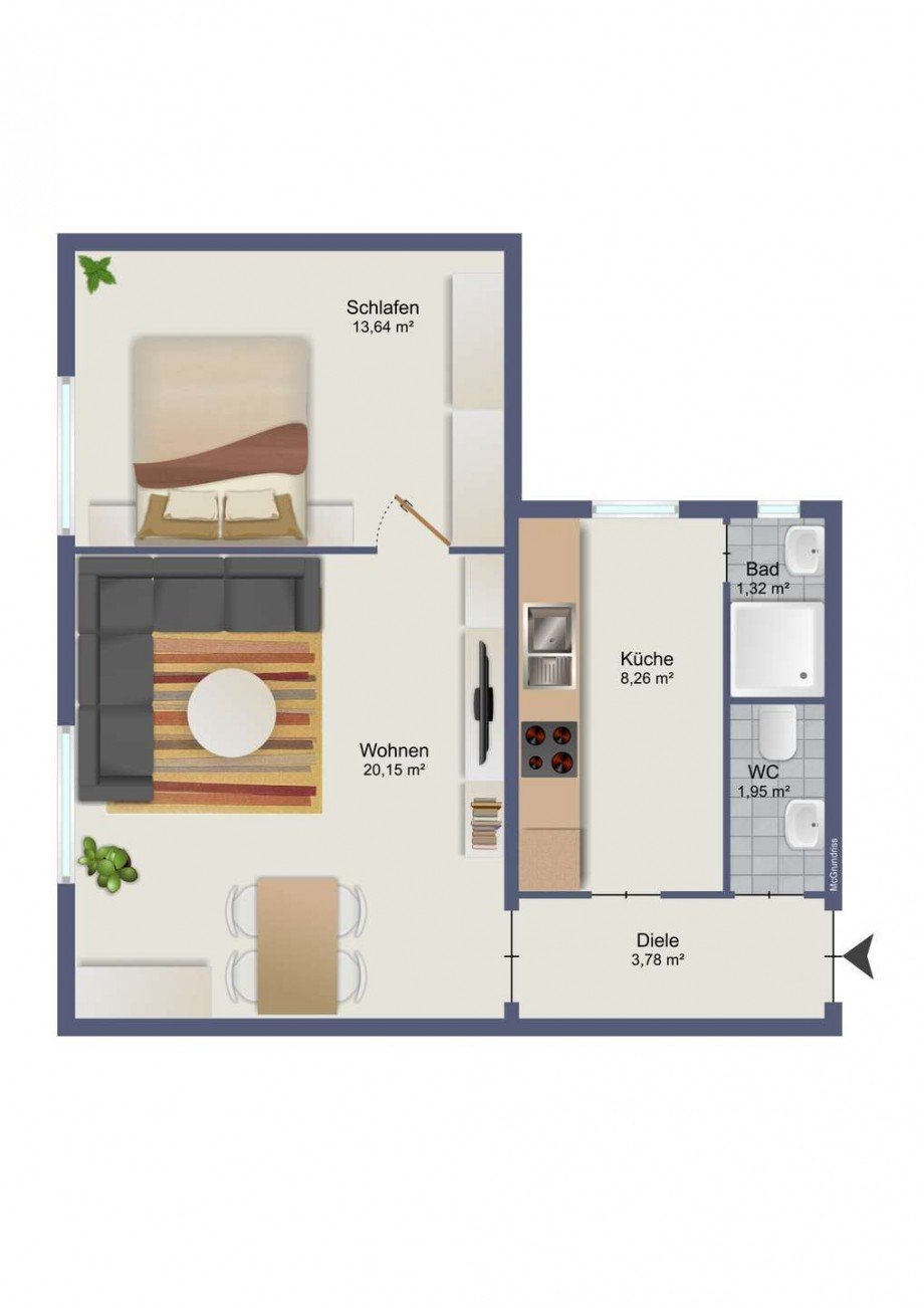 Grundriss Etagenwohnung Wiesbaden