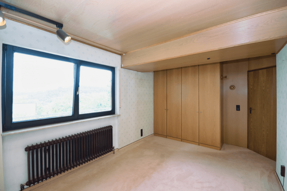 Schlafzimmer mit Einbauschrank Terrassenwohnung Bad Schwalbach