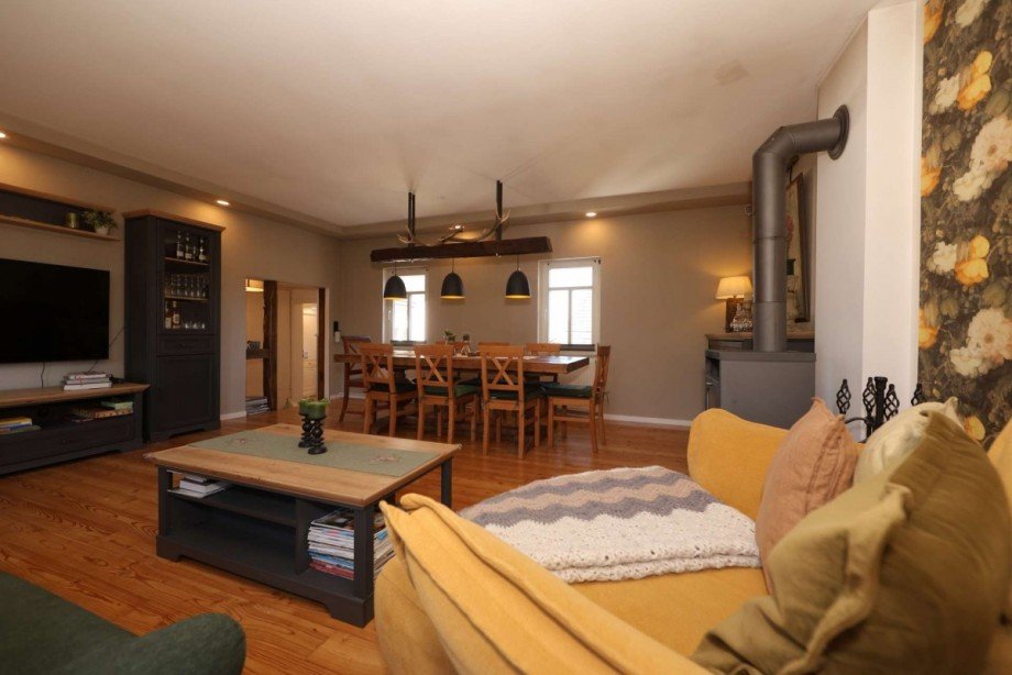 ...und Kaminofen Einfamilienhaus Hohenstein