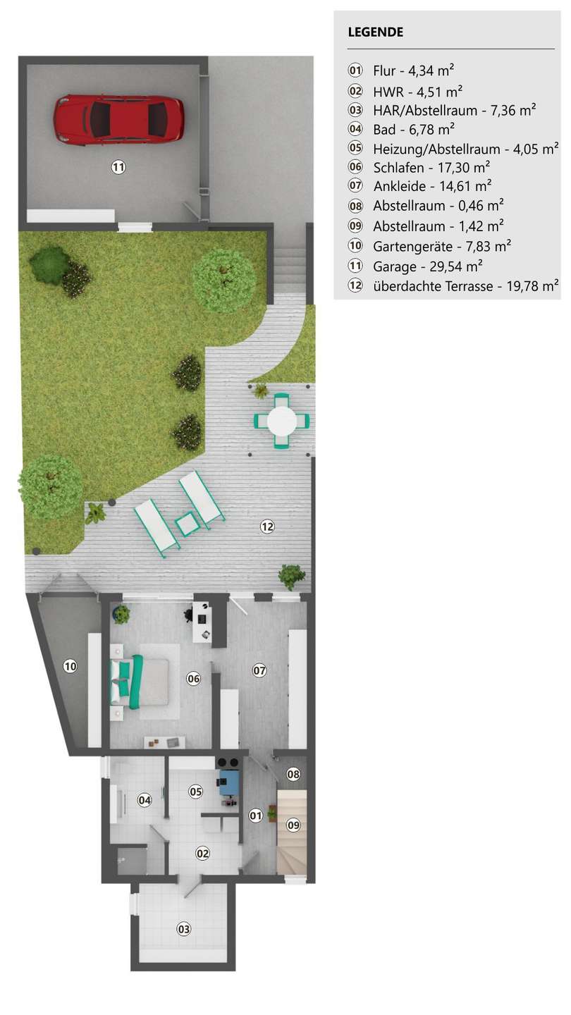 Gartengeschoss Doppelhaush�lfte Taunusstein