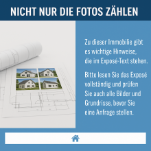 Hinweisbild Expos� Solides Haus mit gro�em Wohnbereich, XL-Balkon und Garten