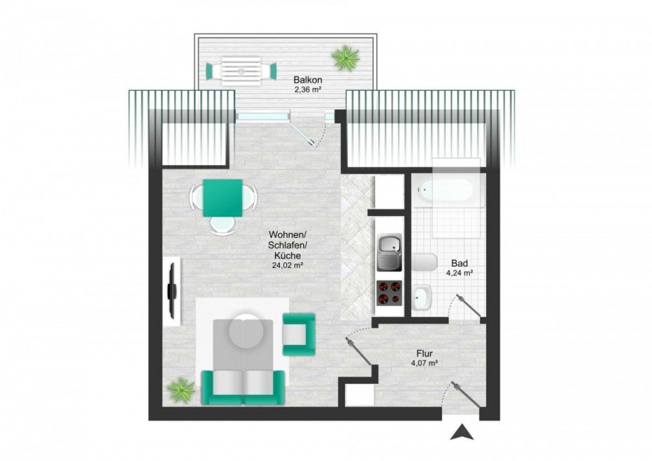 Grundriss Etagenwohnung Taunusstein