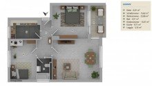 Grundriss Attraktive Wohnung im Herzen von Niedernhausen
