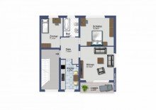 Grundriss Attraktive Wohnung mit Taunusblick in Heidenrod Nauroth