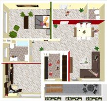 Grundriss Gut geschnittene, altersgerechte 3-Zimmer Wohnung am Sonnenhang in Taunusstein Hahn