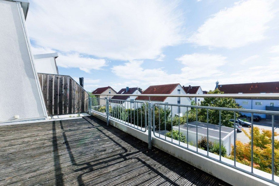 Blick von der Dachterrasse Reihenhaus Bischofsheim