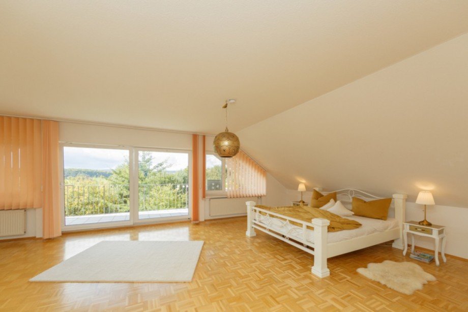 Schlafzimmer mit Traumblick Einfamilienhaus Nast�tten-Hunzel