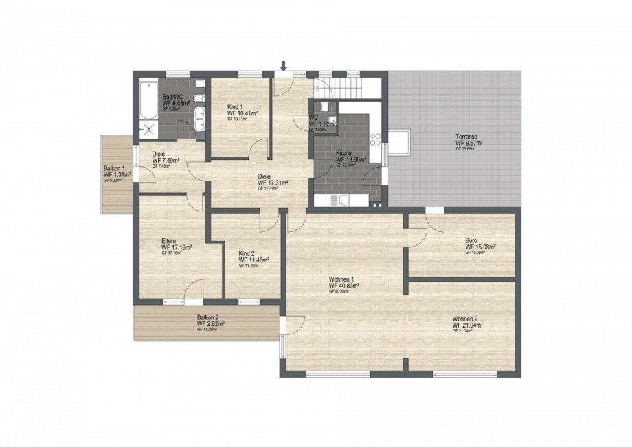 Grundriss Etagenwohnung Bad Schwalbach