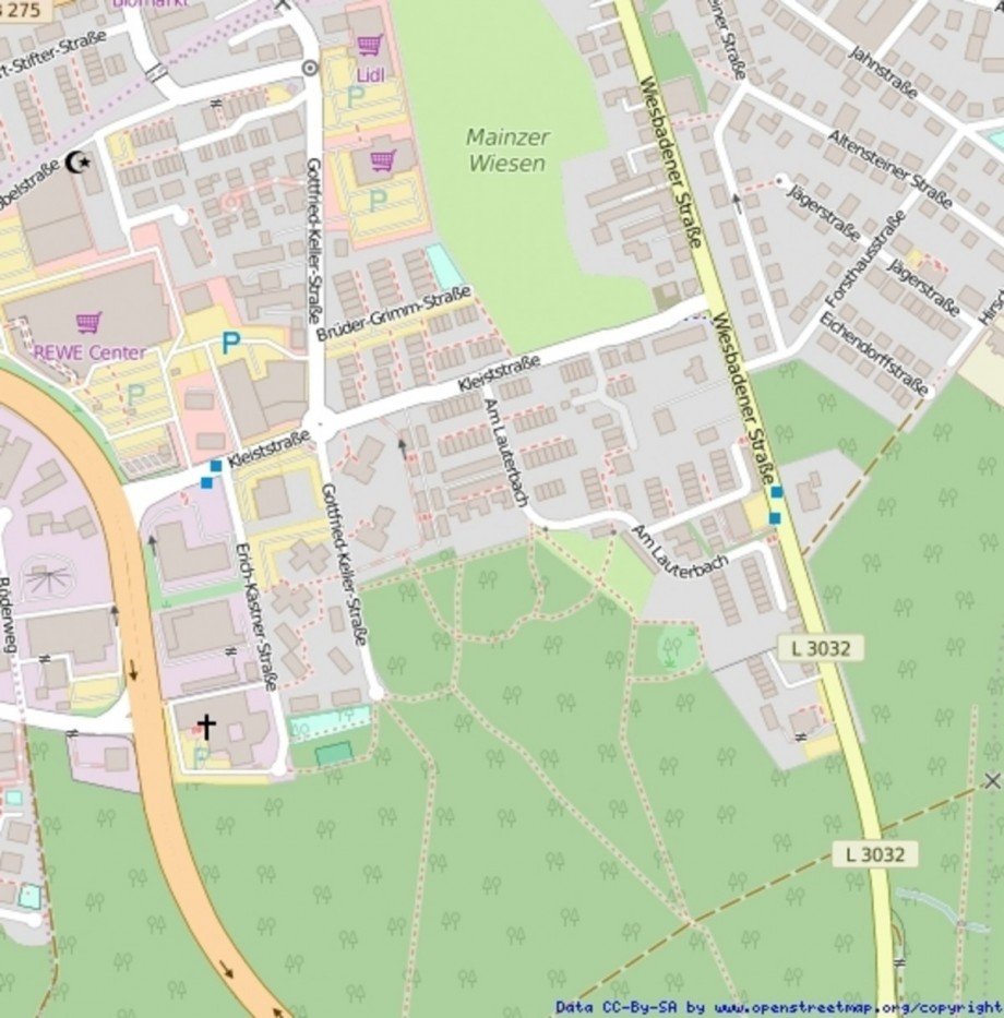 Lageplan Freizeitgrundst�ck Taunusstein