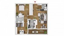 Grundriss Gut geschnittene, altersgerechte 3-Zimmer Wohnung am Sonnenhang in Taunusstein Hahn