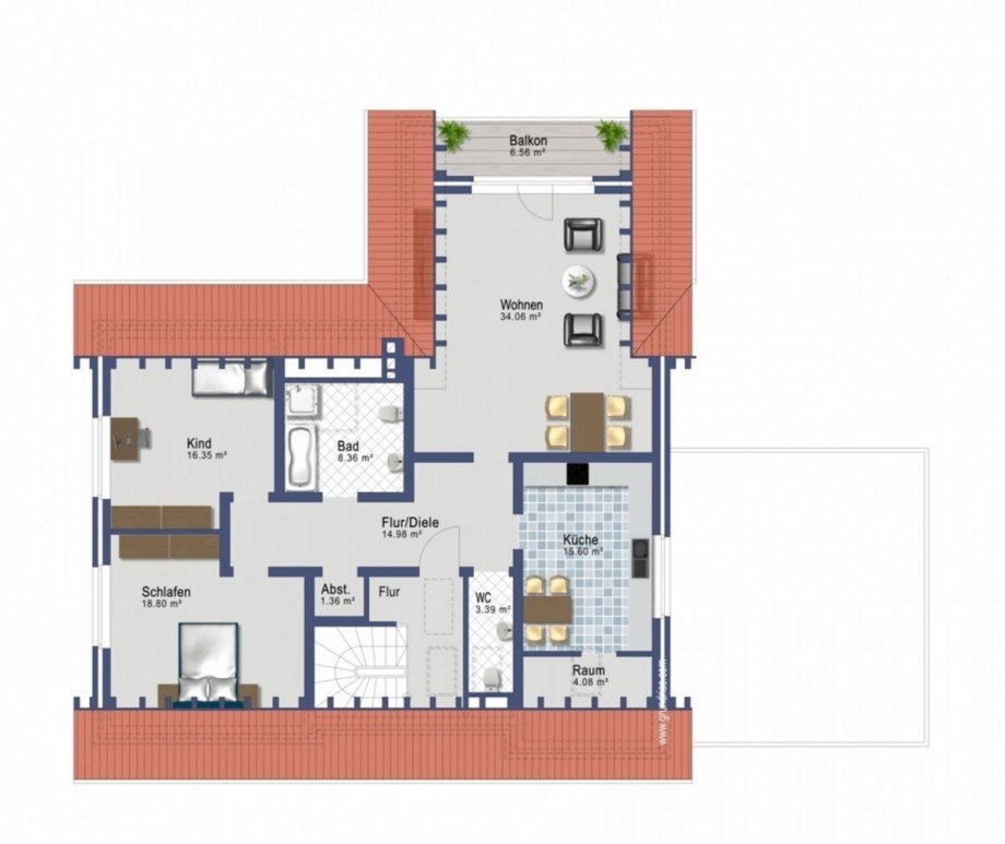 Dachgeschoss Mehrfamilienhaus Taunusstein