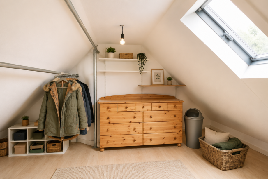 Ankleidezimmer - Dachgeschoss Maisonettewohnung Hohenstein
