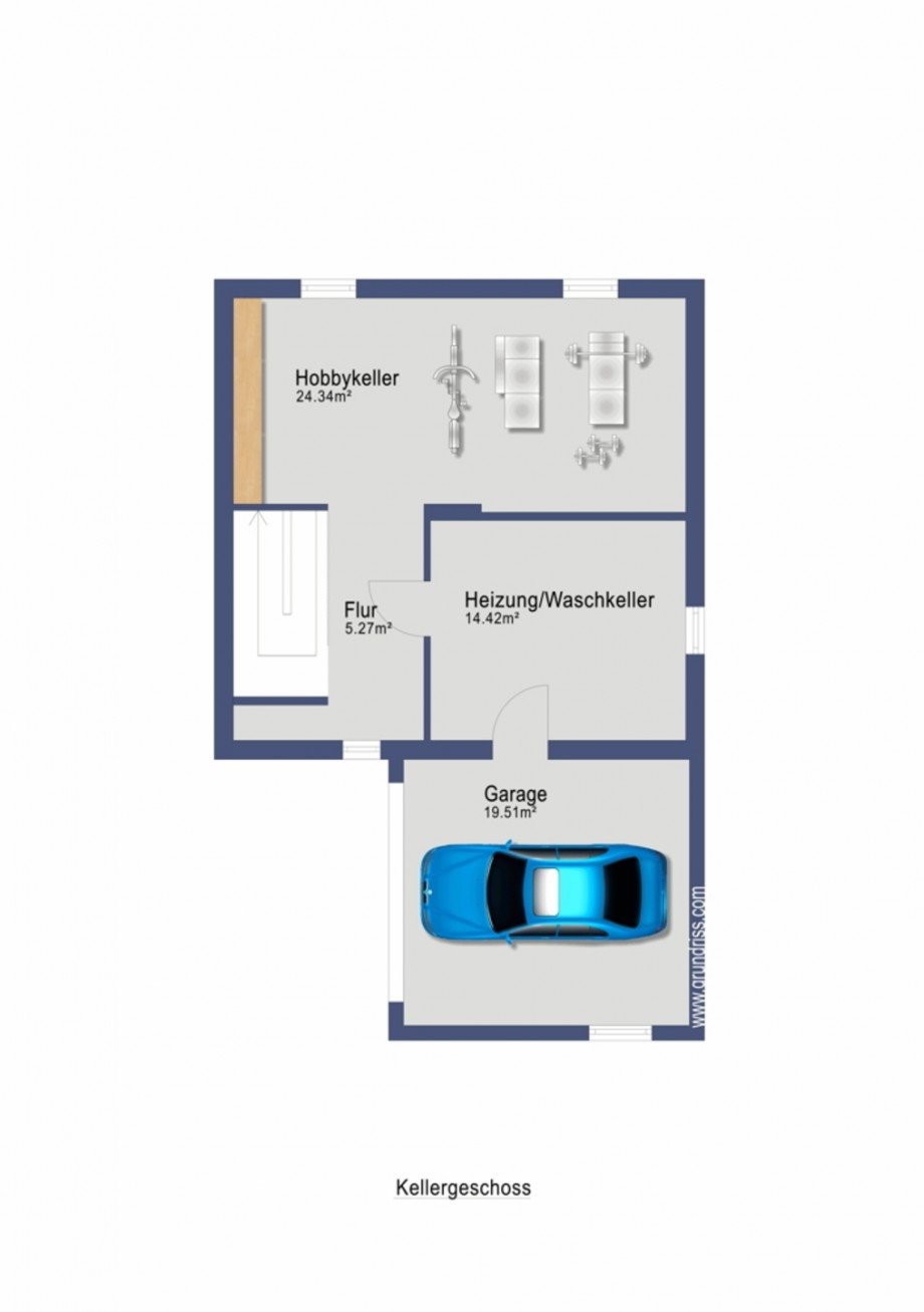 Kellergeschoss Einfamilienhaus Wiesbaden