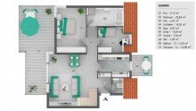Grundriss 2.OG Wohnen �ber den Weinbergen - Penthouse mit gro�er Dachterrasse