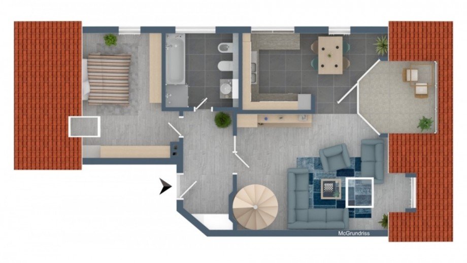Hauptgeschoss Maisonettewohnung Wiesbaden / Naurod