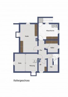 Grundriss KG Rohdiamant in Traumlage mit viel Platz f�r die ganze Familie