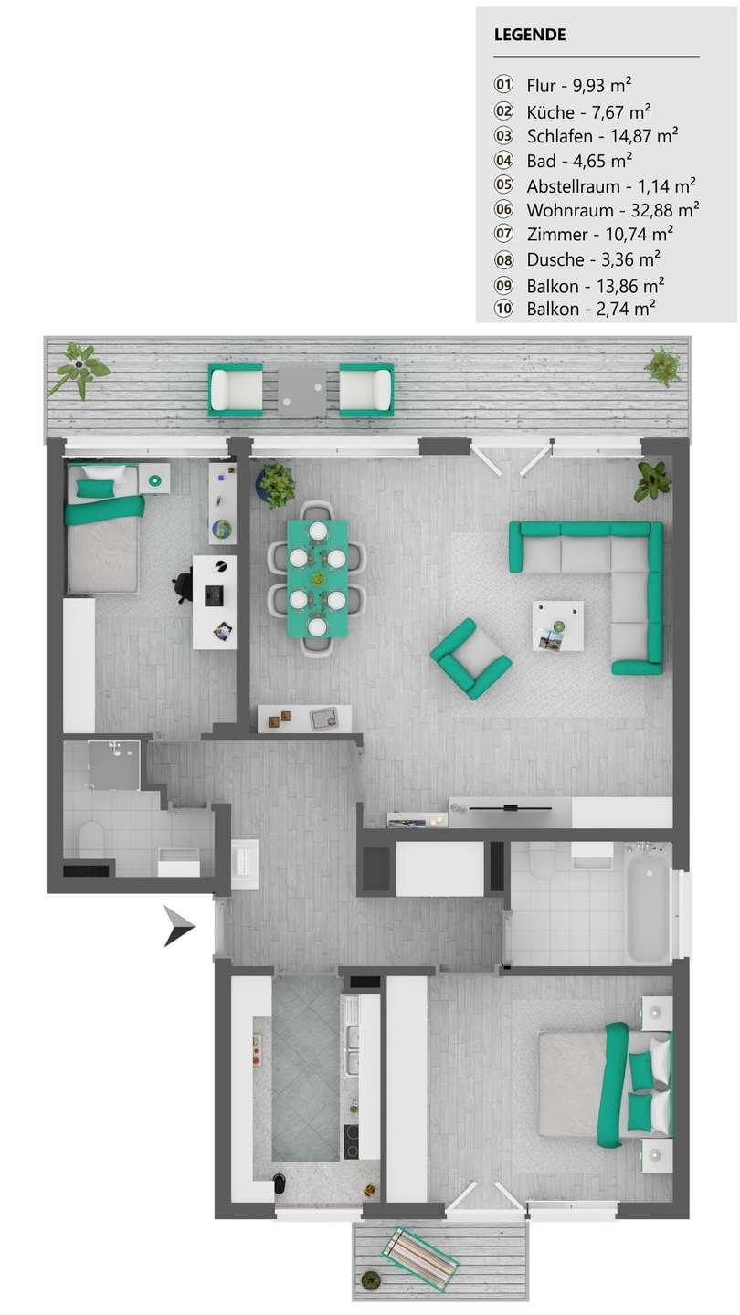 Grundriss Erdgeschosswohnung Bad Homburg vor der H�he