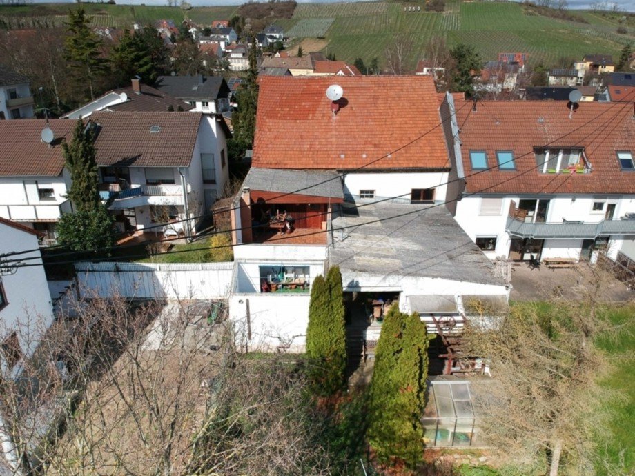 Hintere Werkhalle mit Terrasse Freizeitgrundst�ck Gau-Bischofsheim