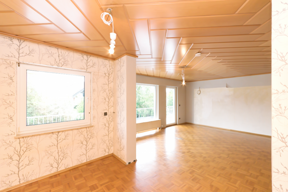 Blick vom Essbereich ins Wohnzimmer Wohnung Kelkheim