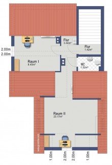Dachgeschoss Flexibles Mehrgenerationenhaus mit Traumblick und separatem B�ro in Bleidenstadt